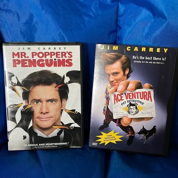 Media Jim Carrey Movies Dvds Mr Poppers Penguins Ace Ventura